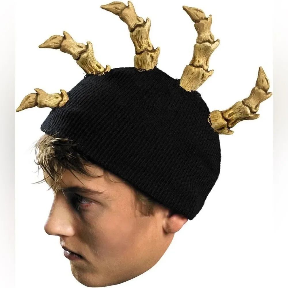 Kids Mohawk Skull Cross Bones knit Winter Hat beanie